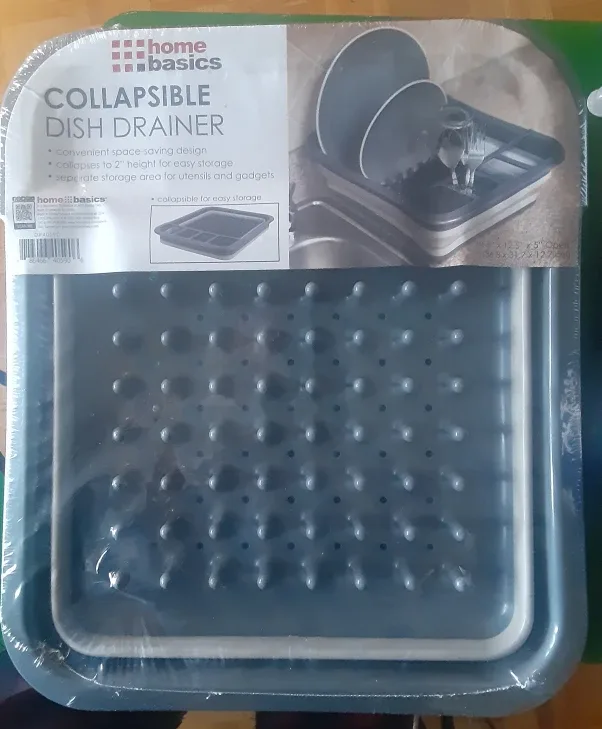 Home Basics Collapsible Dish Drainer - NEW
