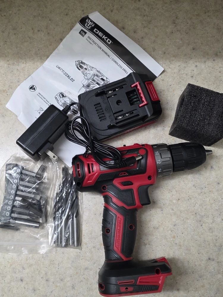 DEKO DKCD20XL02 Cordless Drill - NEW IN BOX - photo 2