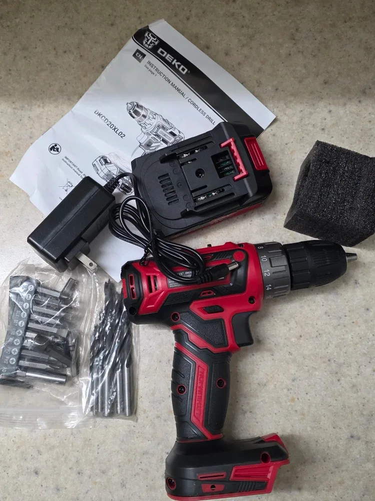DEKO DKCD20XL02 Cordless Drill - NEW IN BOX image indicator(2)