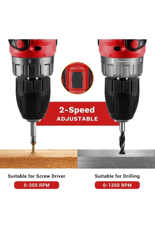 DEKO DKCD20XL02 Cordless Drill - NEW IN BOX image indicator(10)