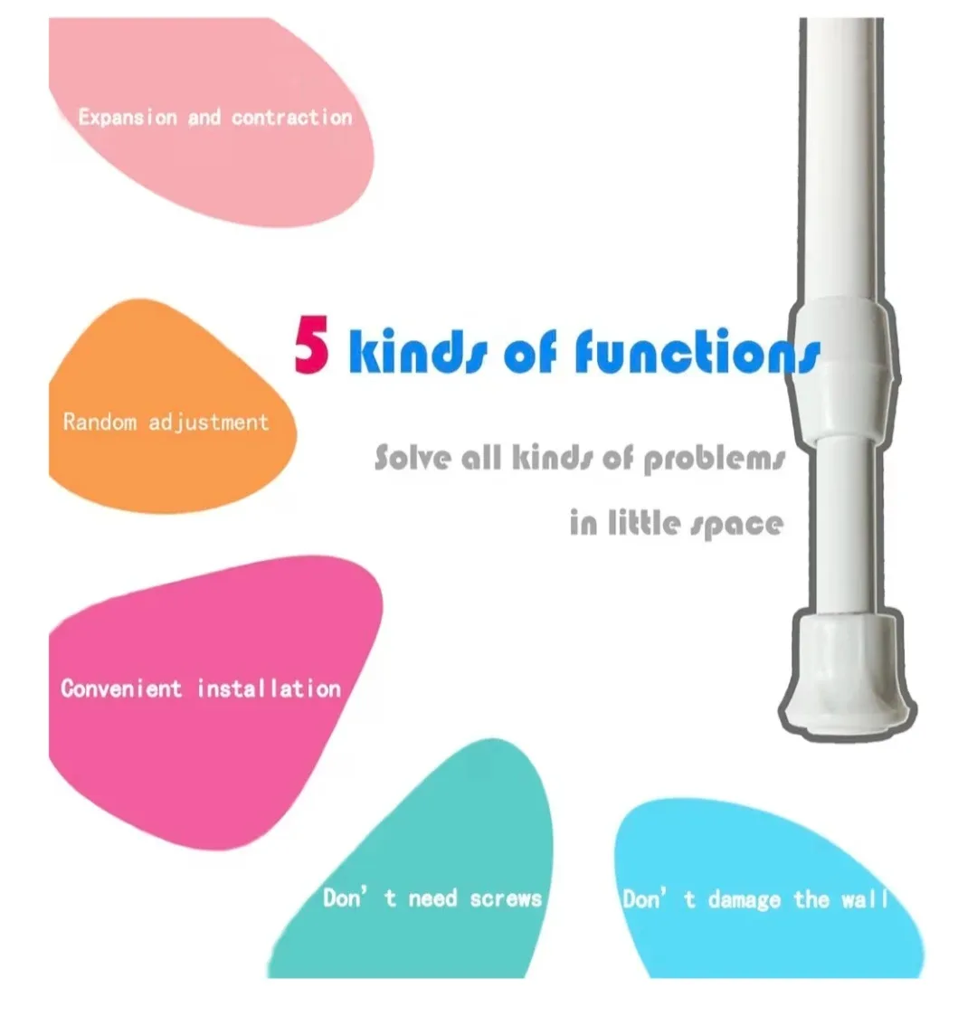 2 Tension Rods - Adjustable 30-50cm image indicator(8)
