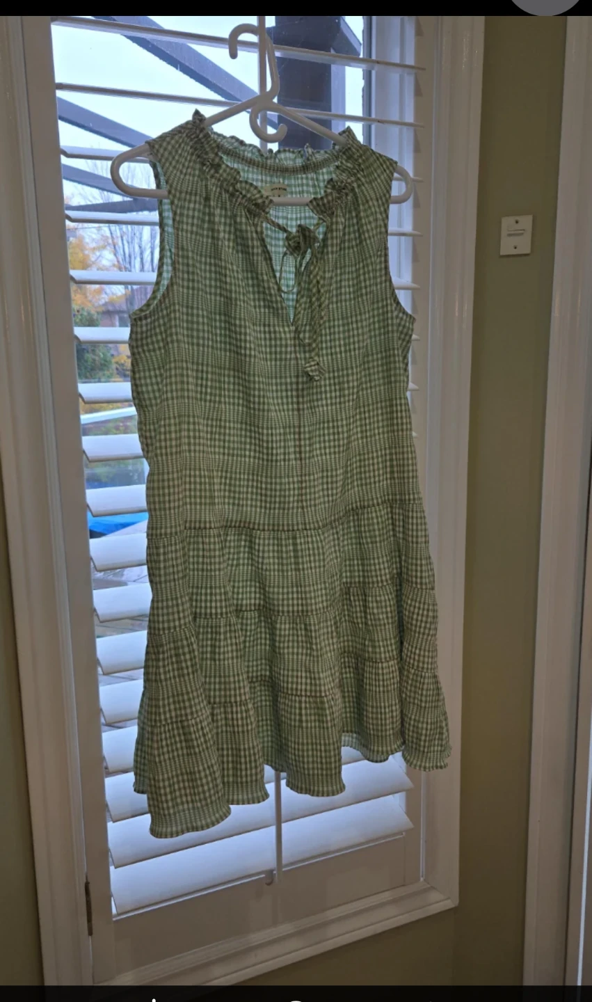 Max Studio Green Plaid Dress