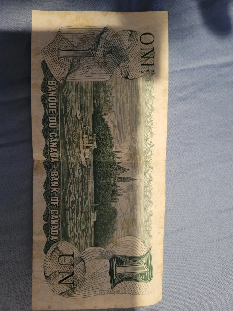 Vintage 1973 Canadian One Dollar Bill - photo 2