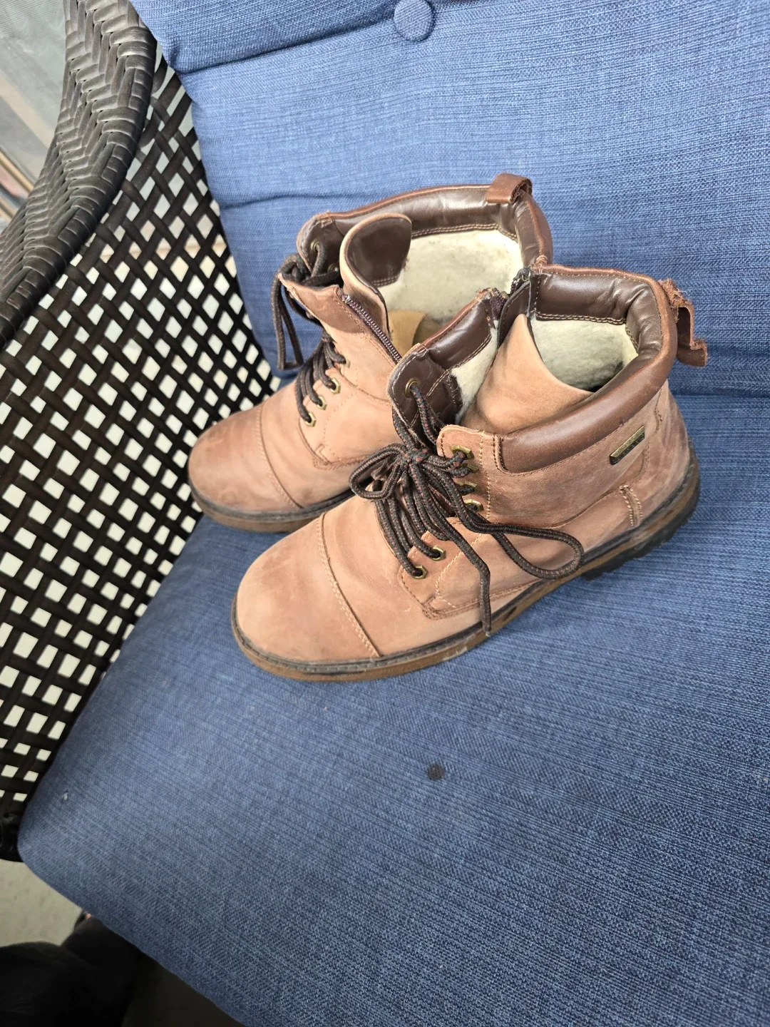 Waterproof Brown Insulated Winter Hiking Boots size 11 image indicator(3)