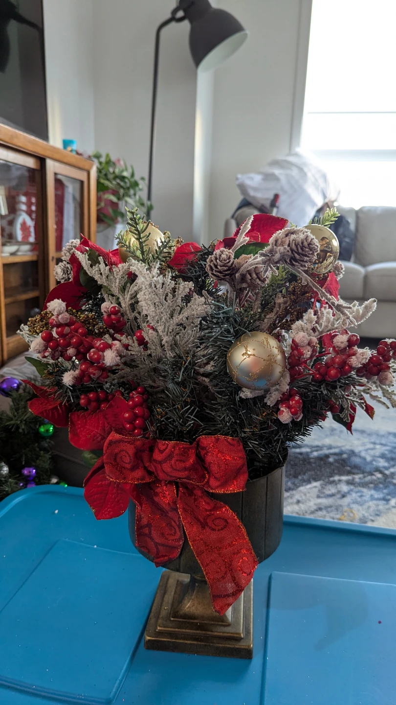 Festive Holiday Floral Arrangement