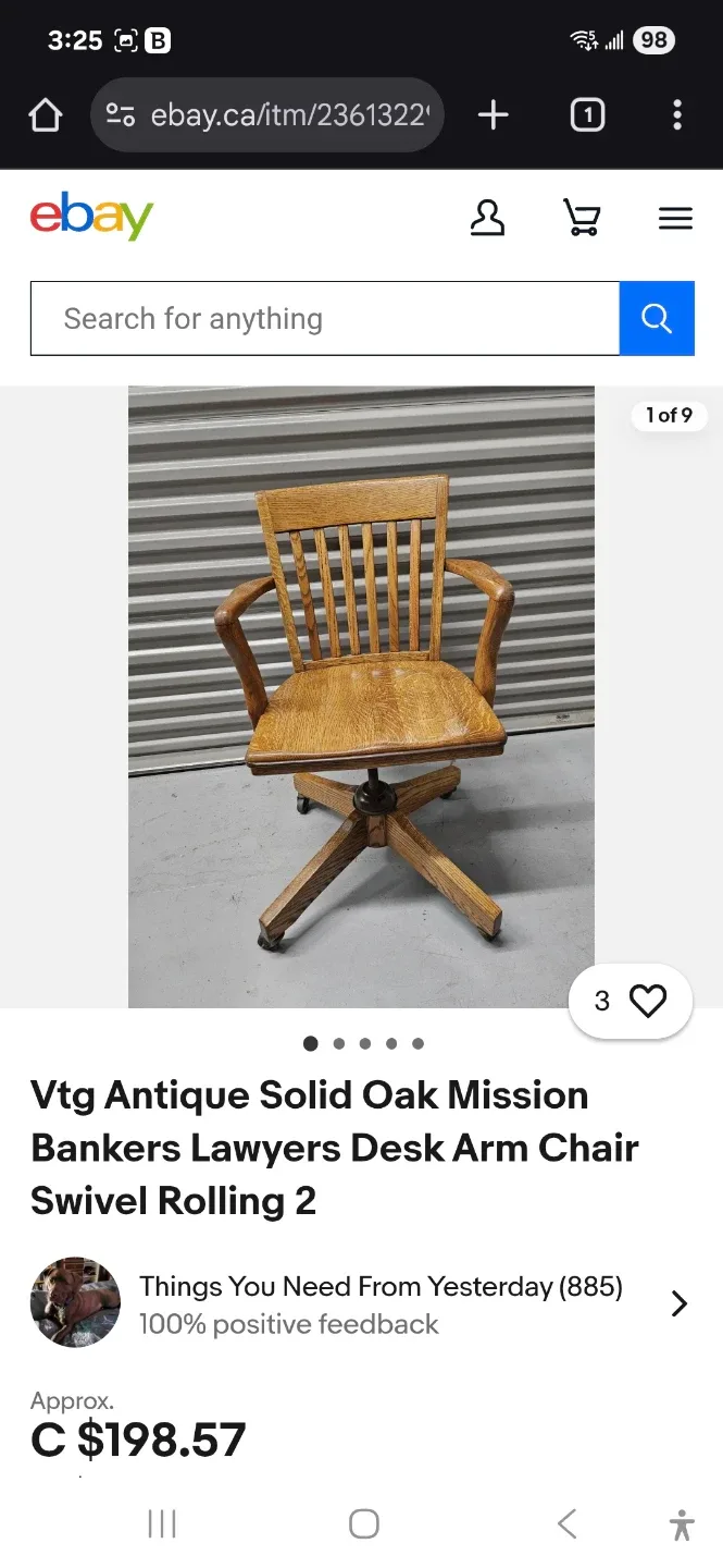 Wooden Swivel Bankers Desk Chair image indicator(7)