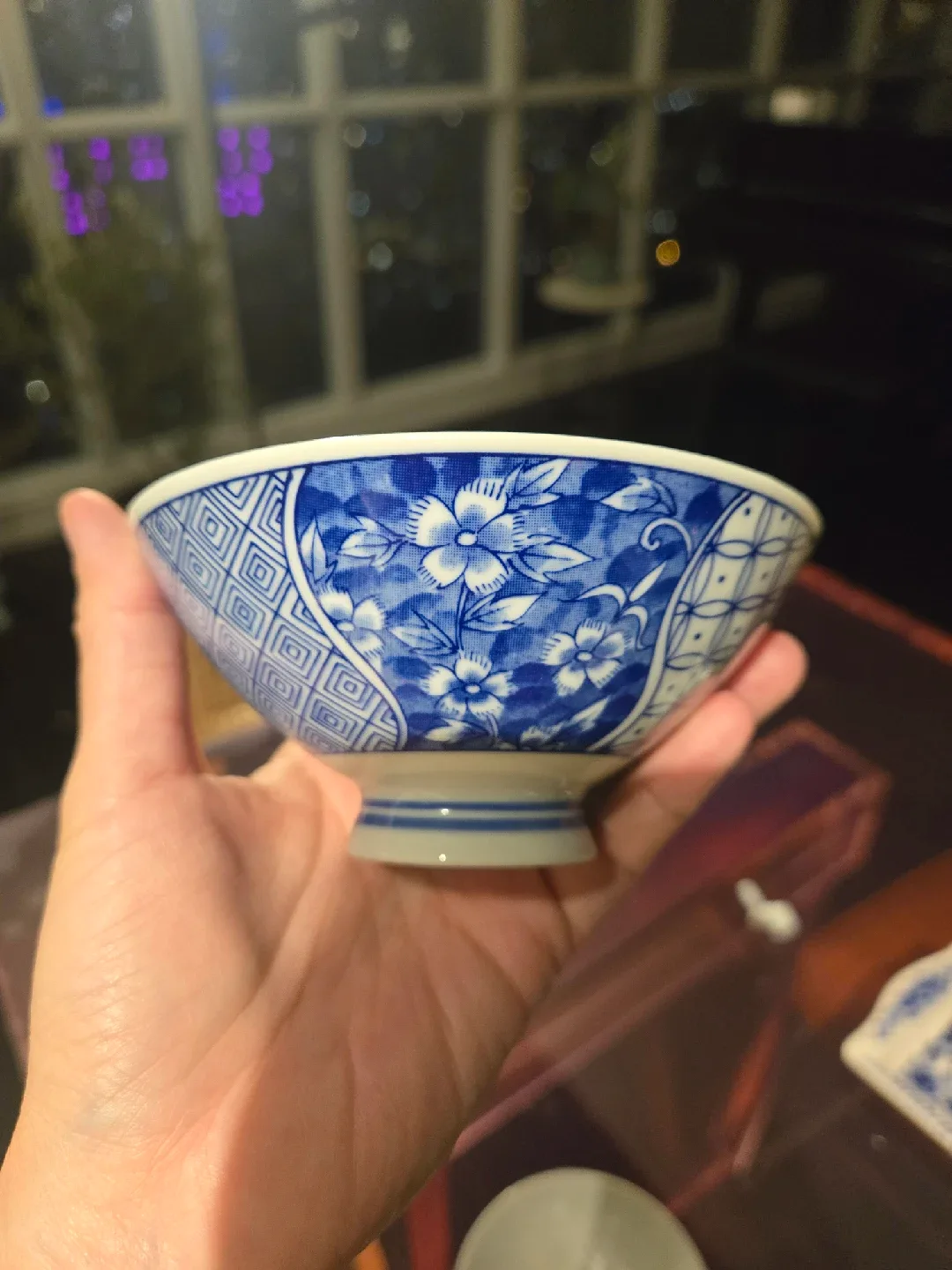 Blue & White Floral Rice Bowls (Set of 4) image indicator(3)