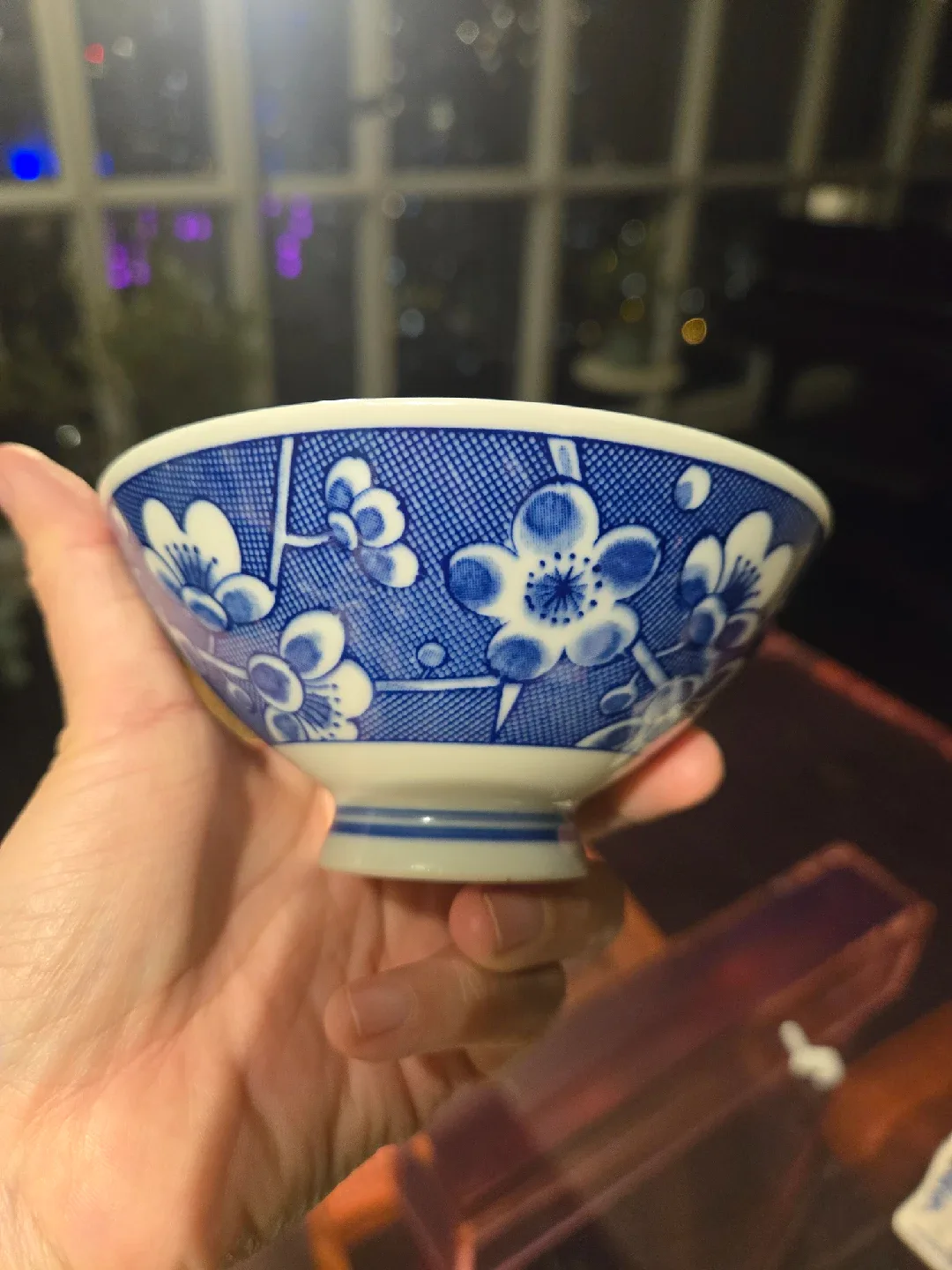 Blue & White Floral Rice Bowls (Set of 4) image indicator(5)