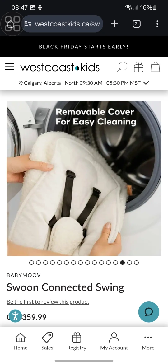 Babymoov Swoon Connected Baby Swing - photo 3