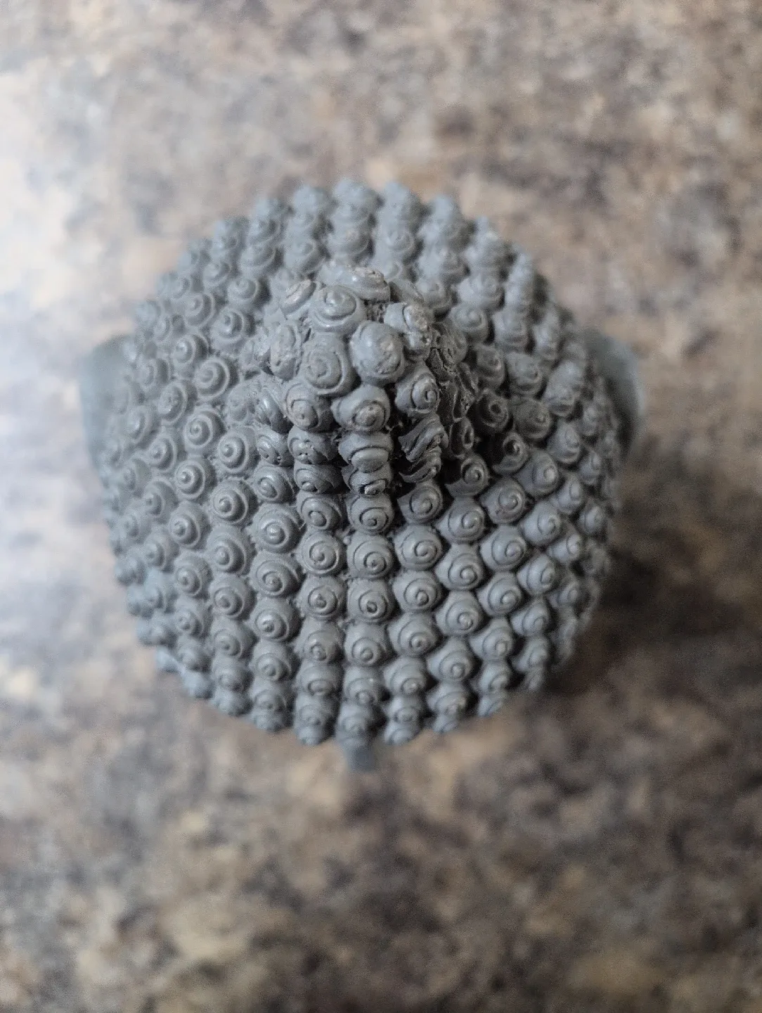 Grey Buddha Head Statue - 8 inch image indicator(7)