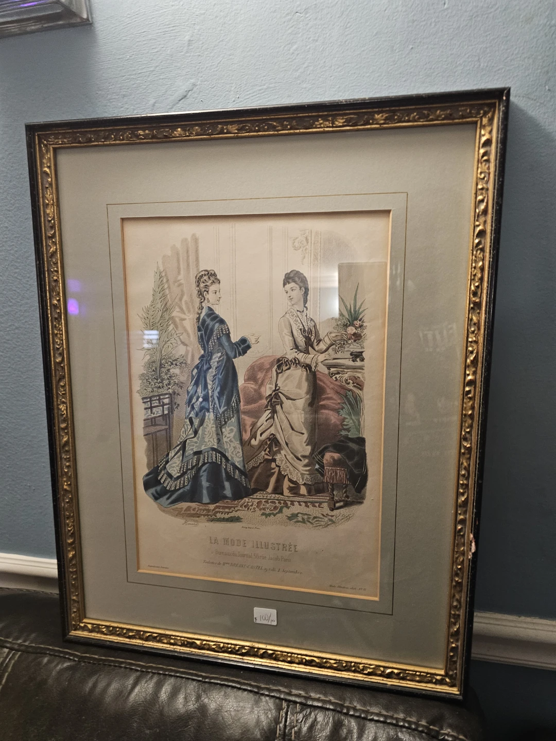 Framed La Mode Illustree Print