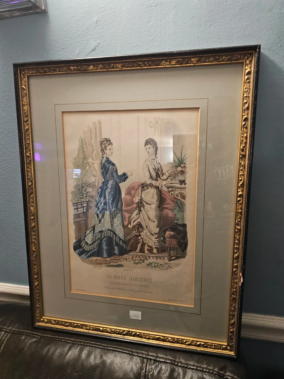 Framed La Mode Illustree Print