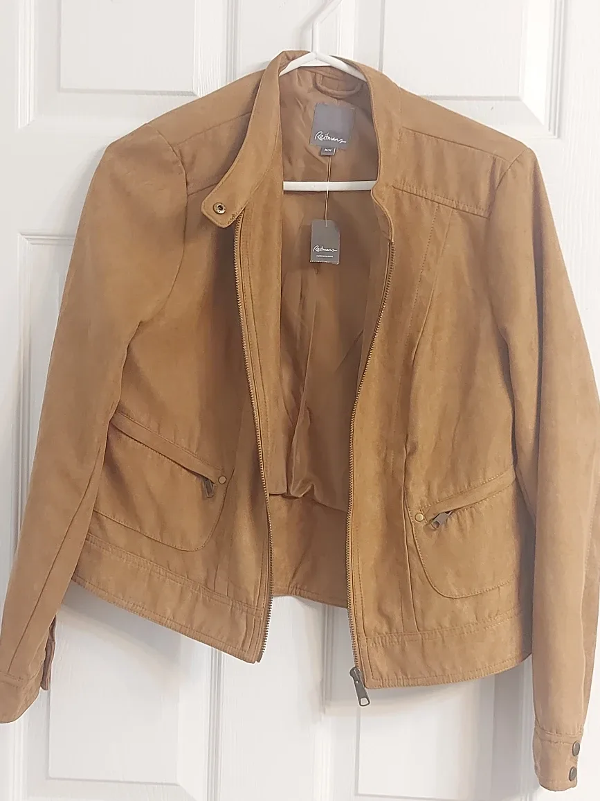 Brand new Reitman's suede bomber jacket size M