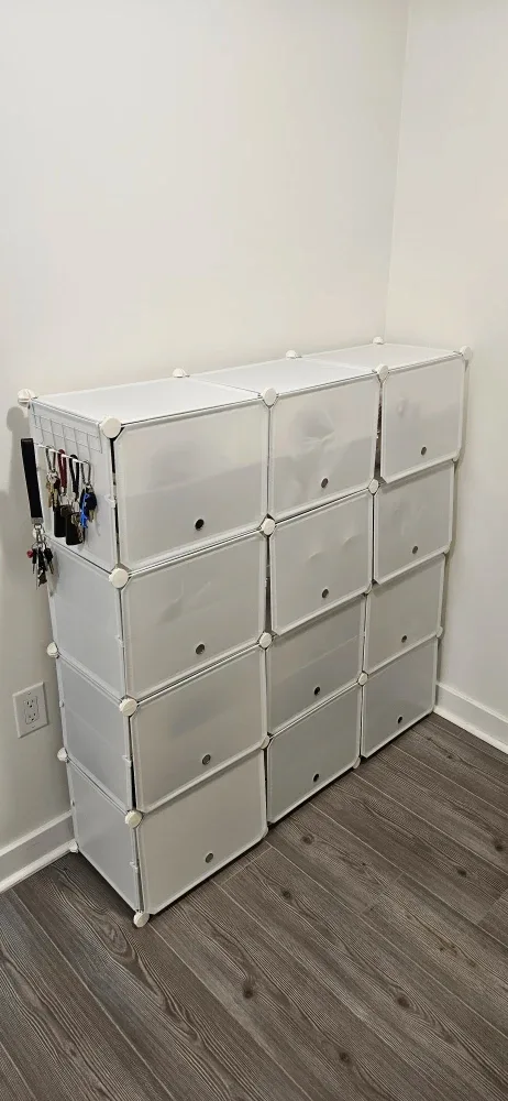 White Modular Cube Storage Organizer