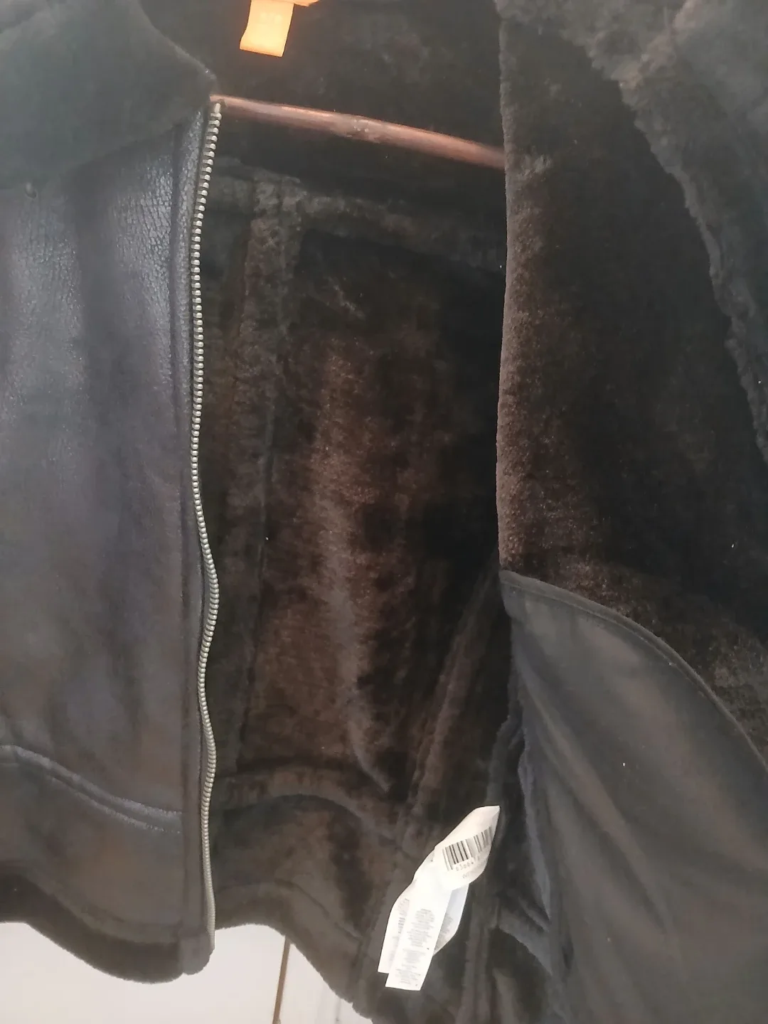 Joe Fresh Black Faux Leather Jacket - Size S image indicator(5)