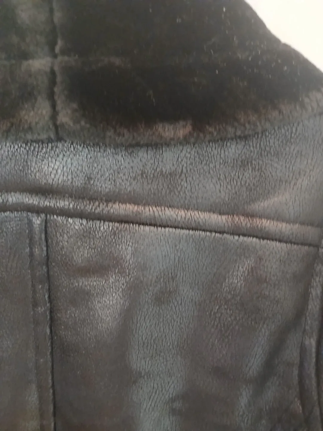 Joe Fresh Black Faux Leather Jacket - Size S image indicator(7)