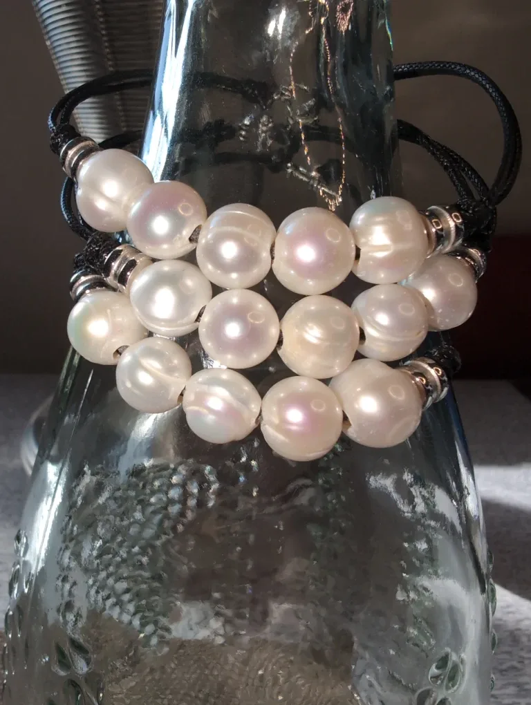 Pearl Bracelet Set - Handmade