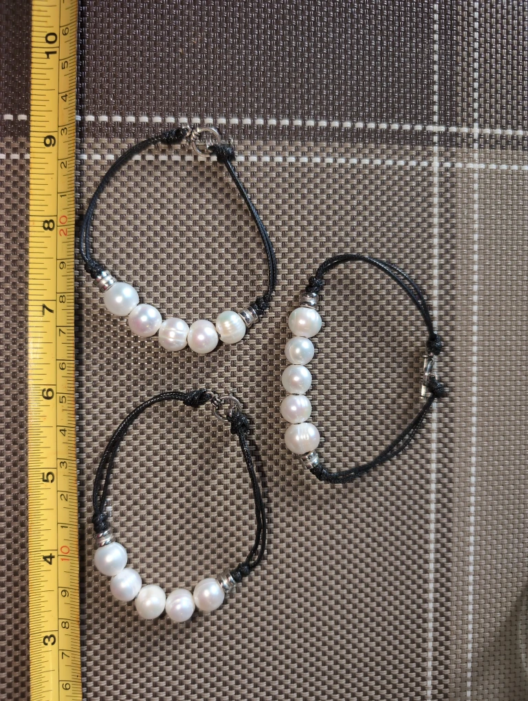 Pearl Bracelet Set - Handmade - photo 2