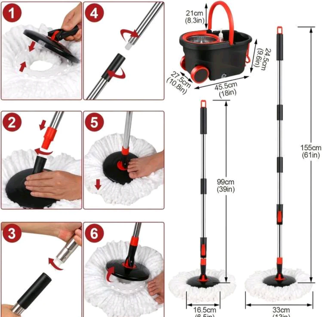 Spin Mop and Bucket Cleaning System - photo 3