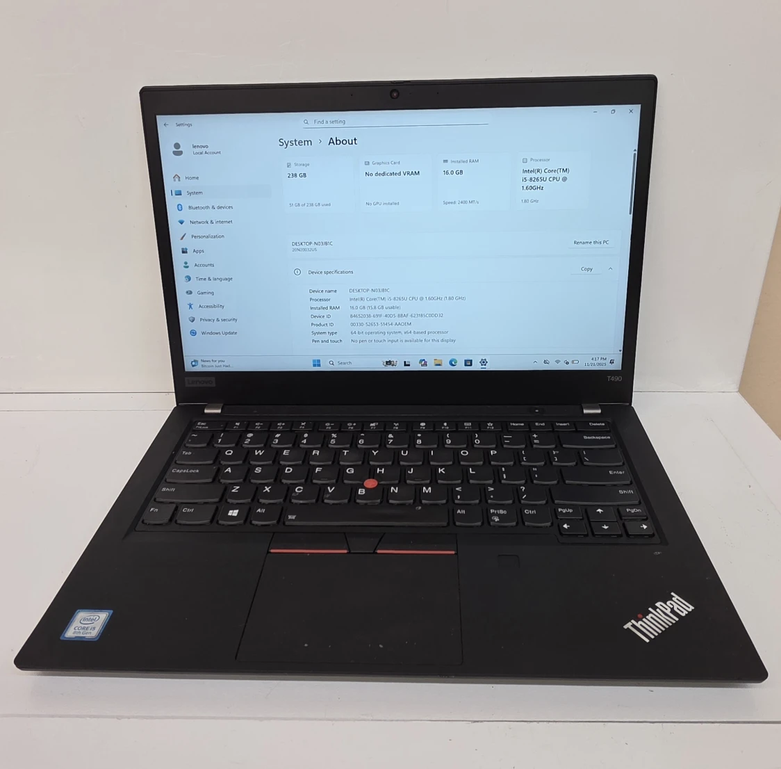 Lenovo T490 For Sale   Lenovo thinkpad T490 De venta - photo 5