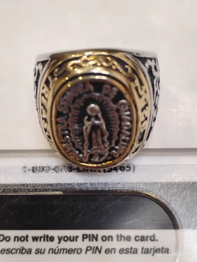 Virgin Mary Ring, Gold and Silver image indicator(2)