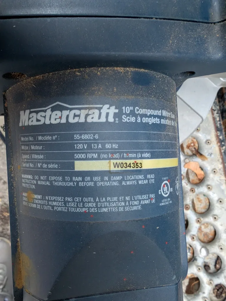 Mastercraft Miter Saw image indicator(6)