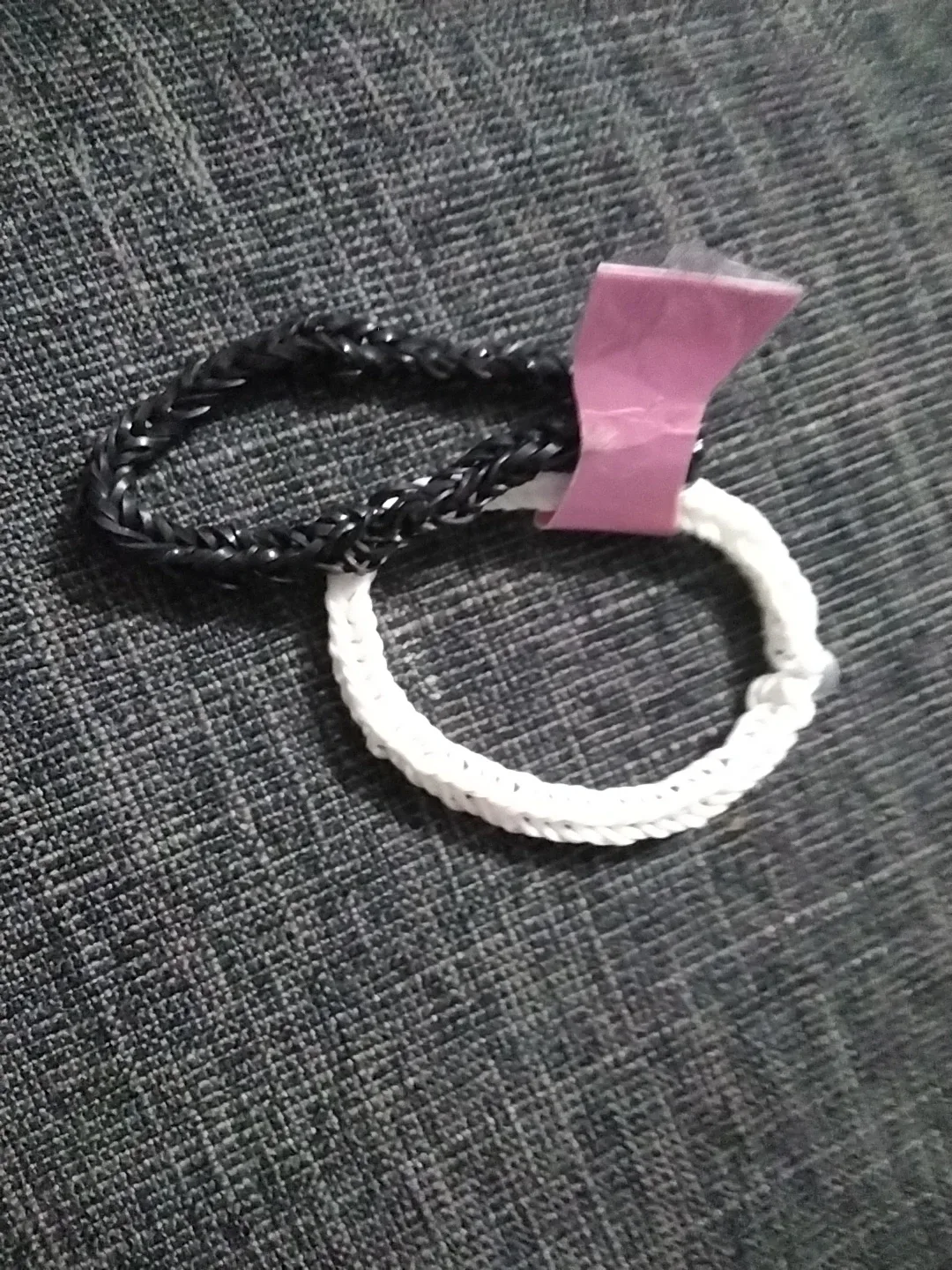 Yin and Yang--Handmade loom bracelets