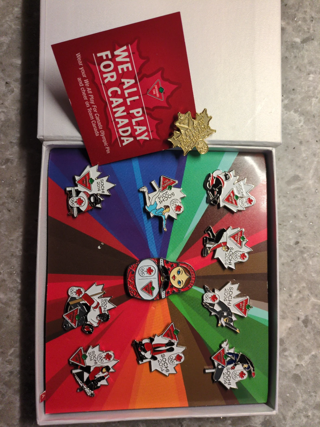 Sochi 2014 Olympic Pins - Canadian Tire
