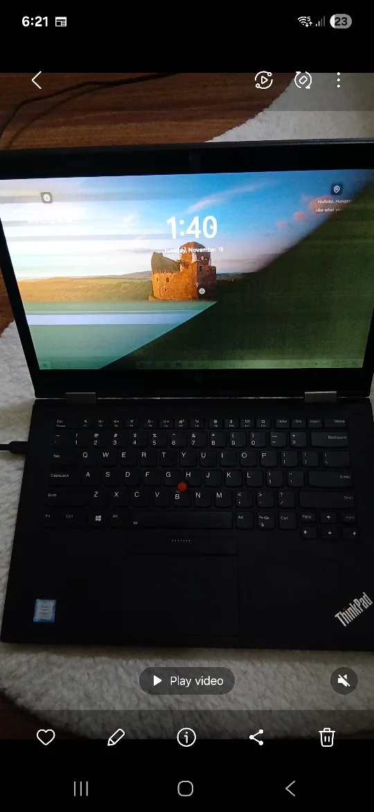 Lenovo 65W AC Adapter Charger + Lenovo Thinkpad  X1 Yoga Gen 7 image indicator(7)