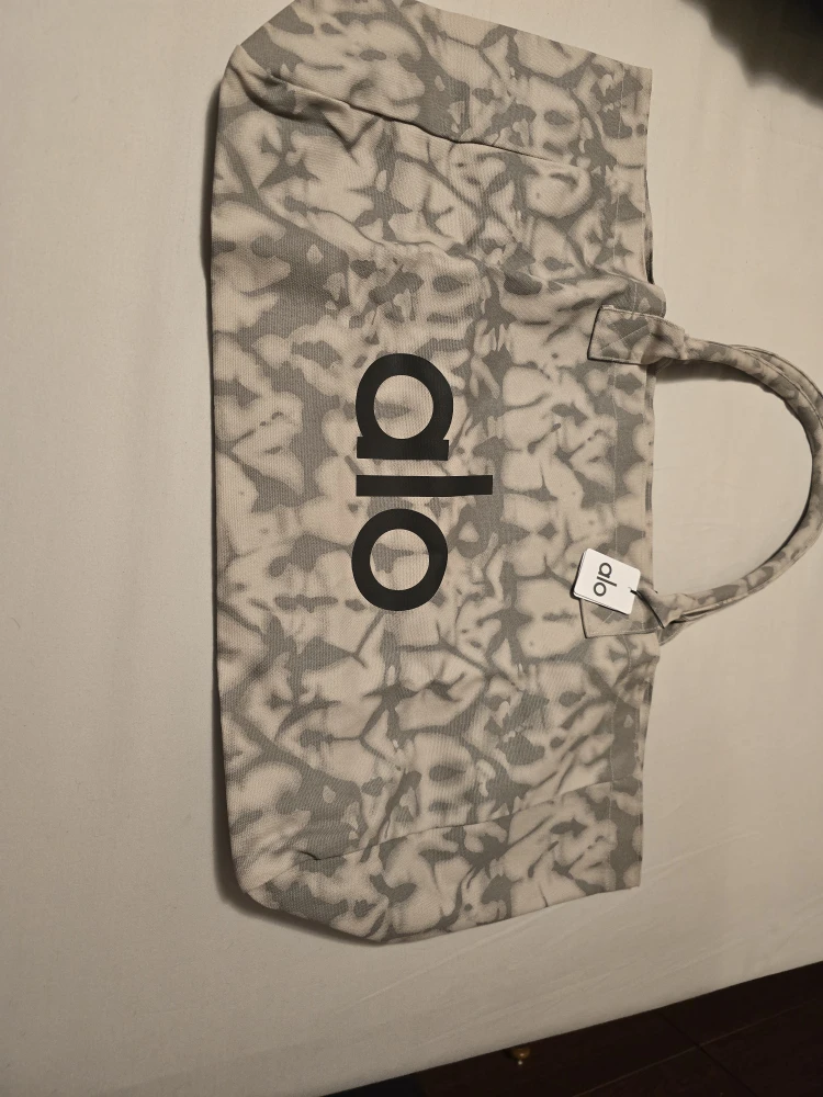 Alo Yoga Grey/White Tote Bag