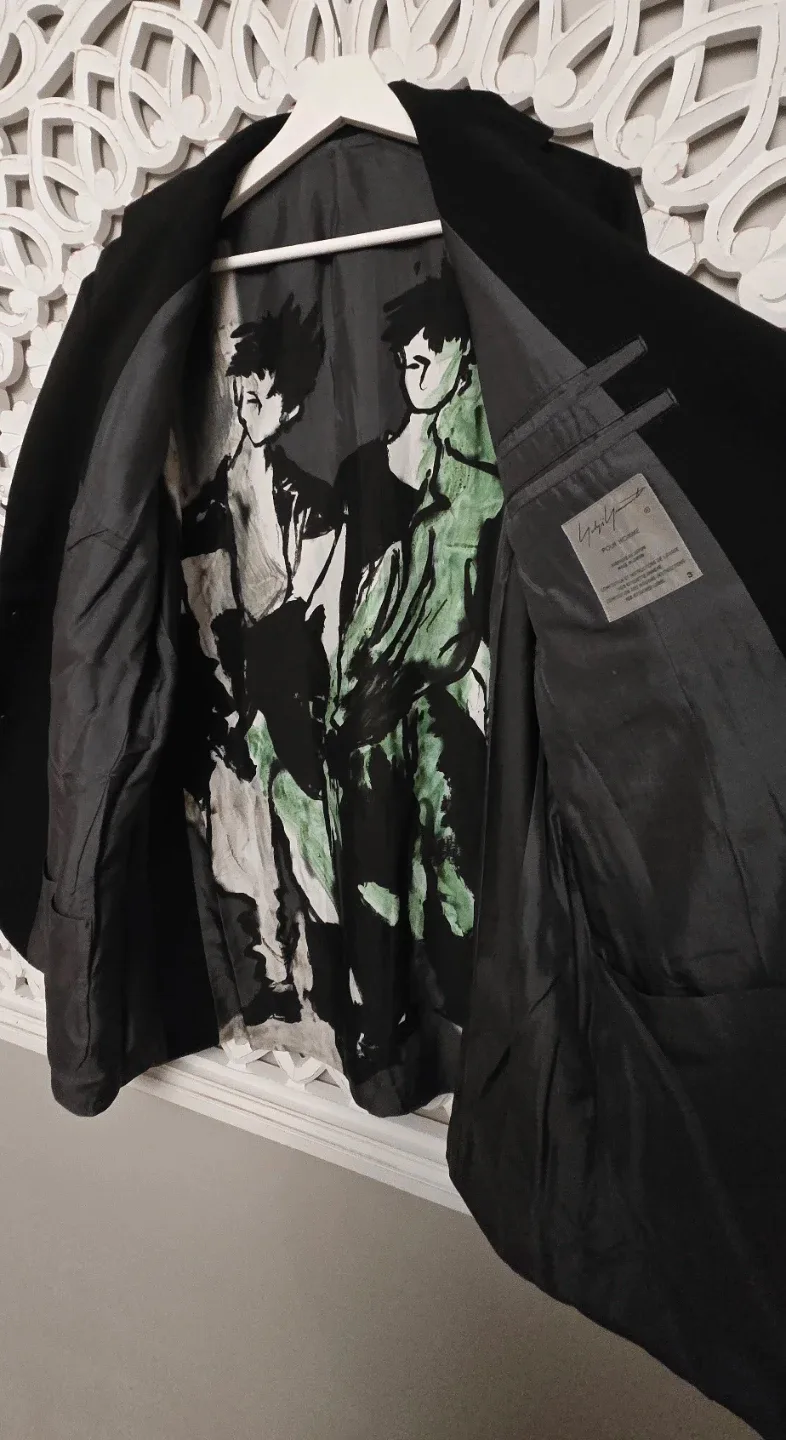 Yohji Yamamoto Pour Homme Black Blazer - Size 3