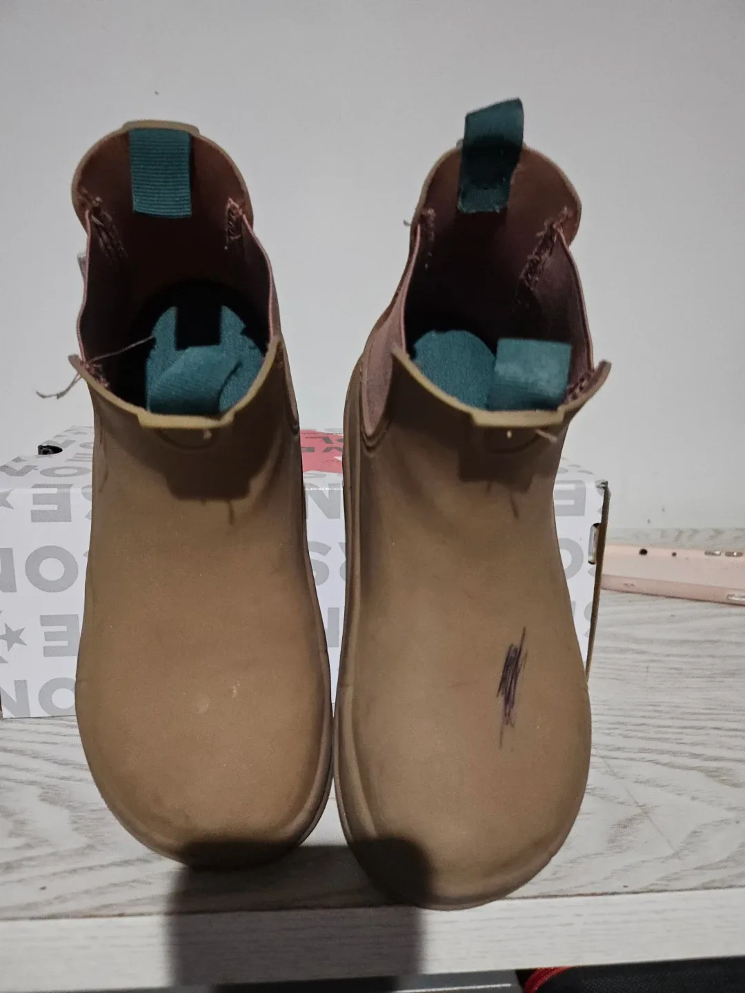 Zara Kids Brown Chelsea Boots - Size 35 image indicator(3)