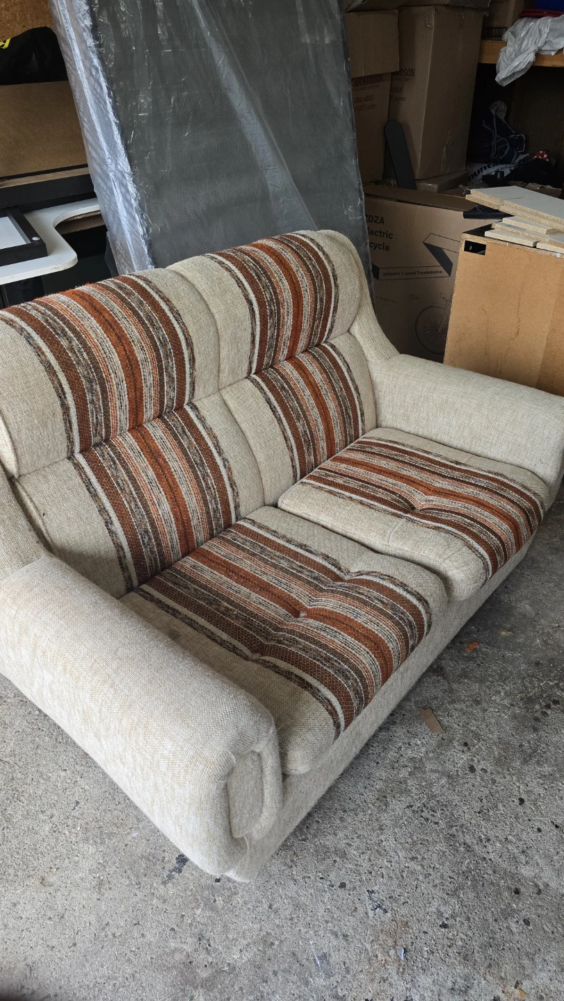 Vintage Striped Sofa