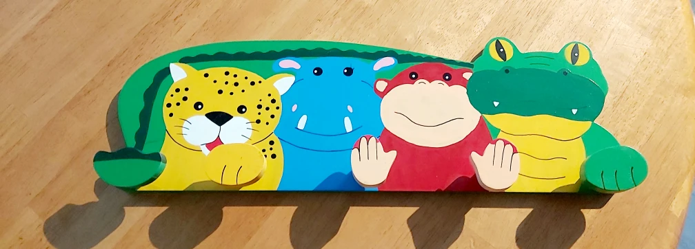 Kids Animal & Dolphin Wall Hook Rack - photo 2