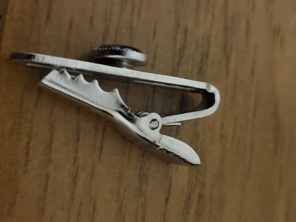 Tie Clip with Black Stone - photo 3