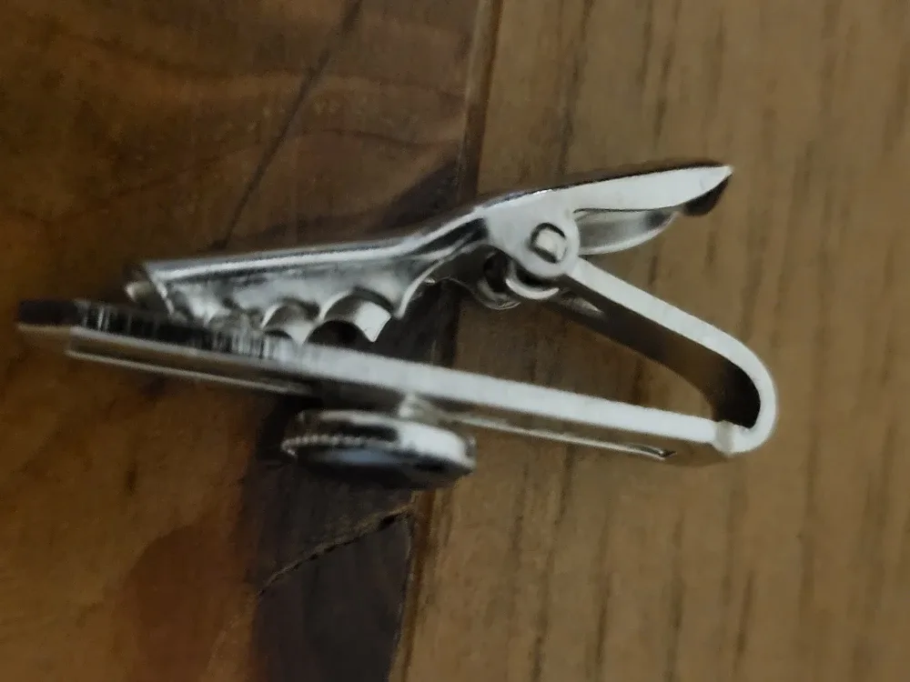 Tie Clip with Black Stone image indicator(5)