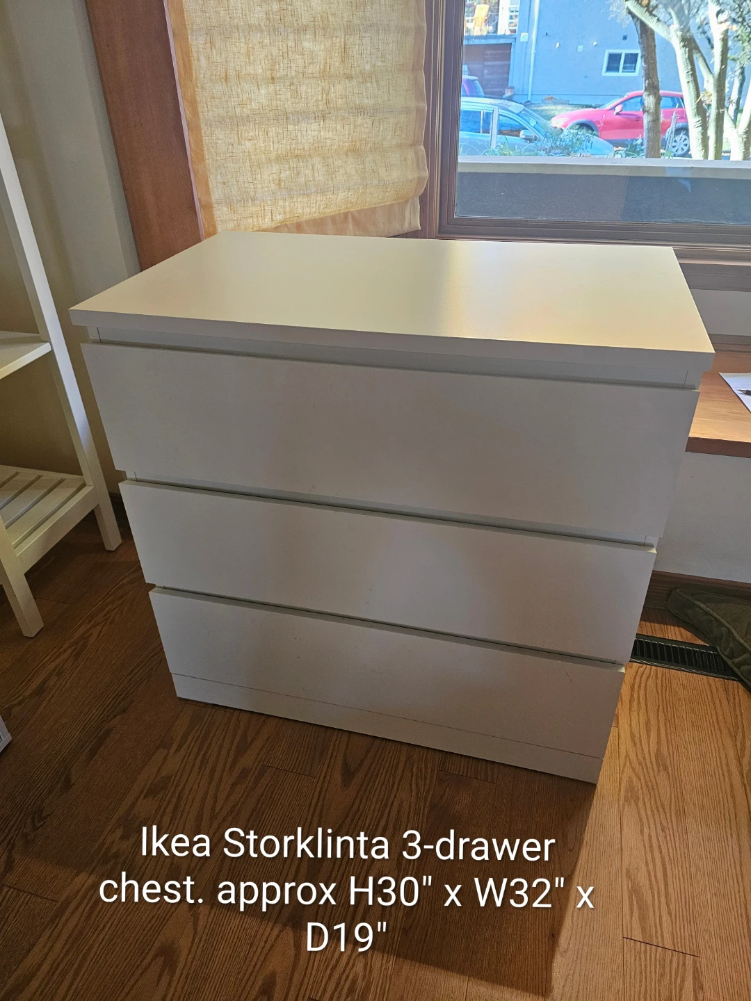 Ikea Storklinta 3-Drawer Chest (H30"xW32"xD19")
