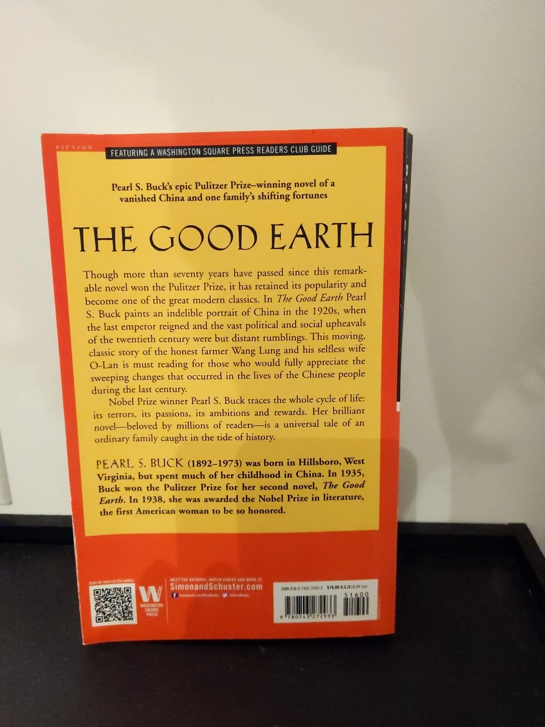 The Good Earth by Pearl S. Buck won the Pulitzer Prize - photo 2