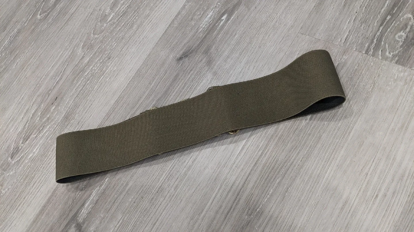 Olive Green Belt with Gold Buckle image indicator(2)