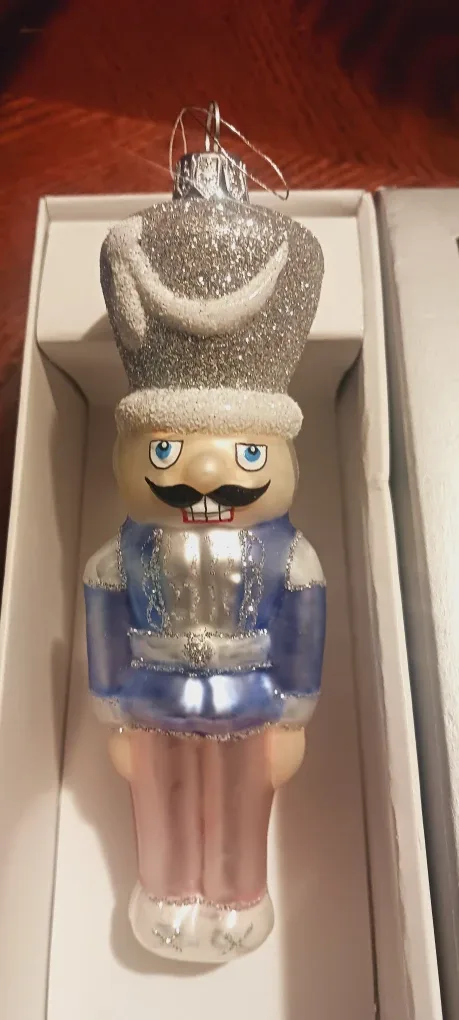 New!! NIB Nutcracker Christmas 🎄 Glass Ornament