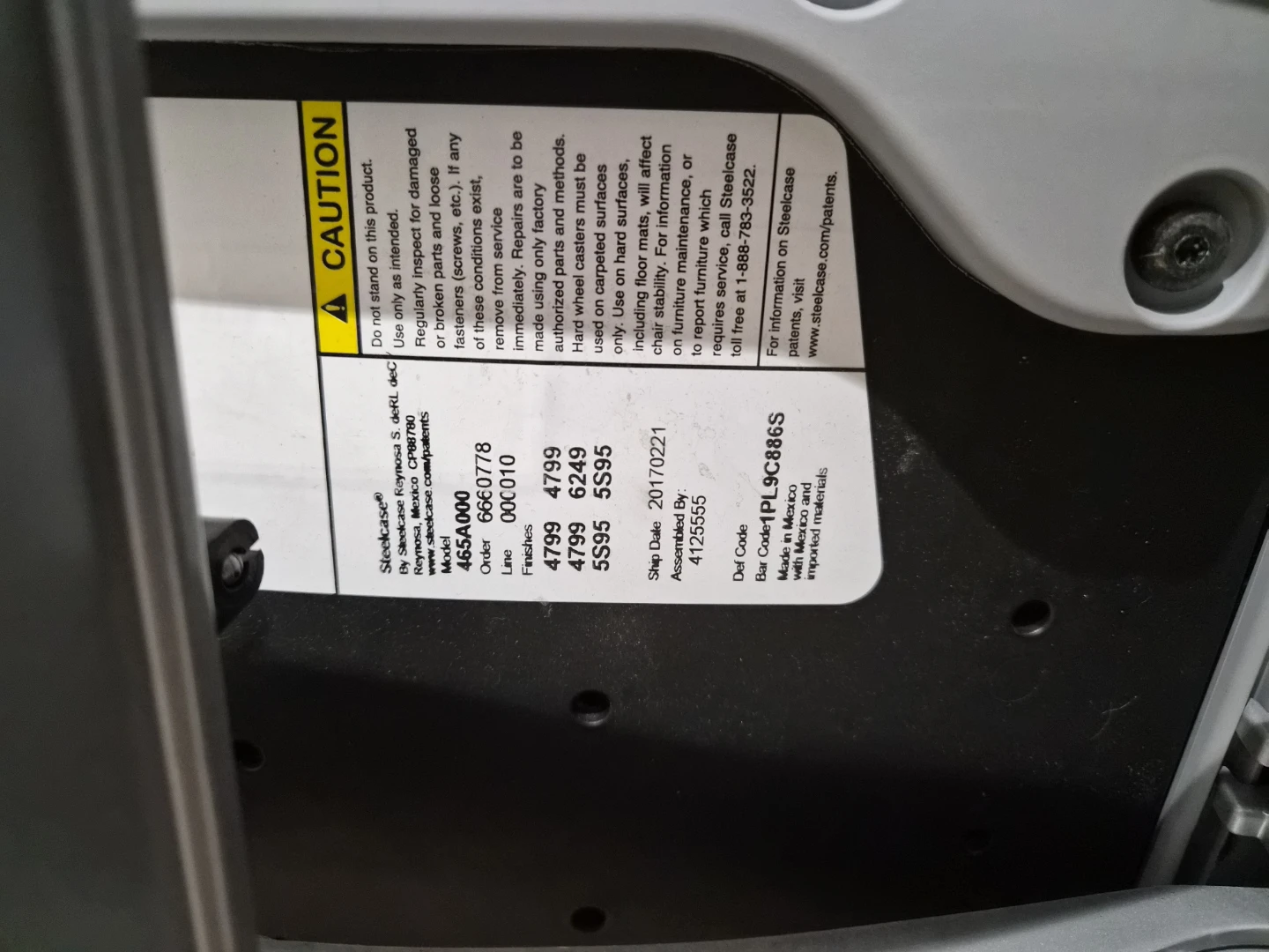 Steelcase 465A000 Office Chair - photo 5
