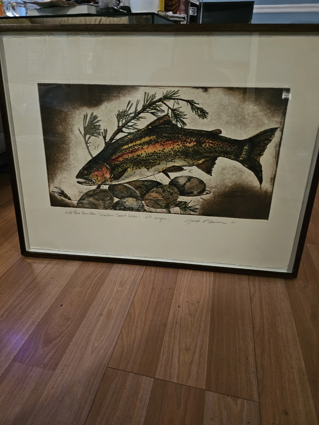 Framed Trout Print by Jack R. Peterson - photo 2