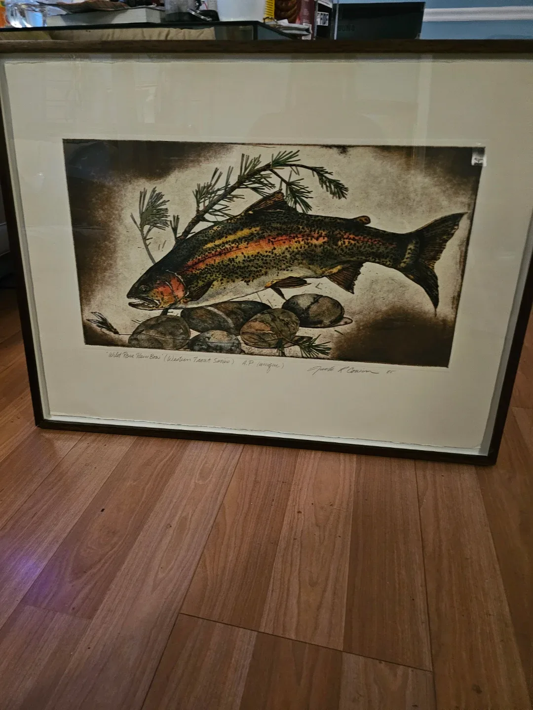 Framed Trout Print by Jack R. Peterson image indicator(2)