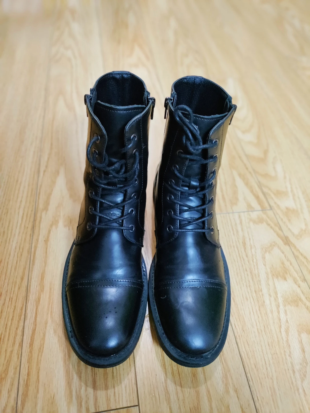 Unlisted Kenneth Cole 6 inch high Black Lace-Up Boots men's 8.5 - photo 4