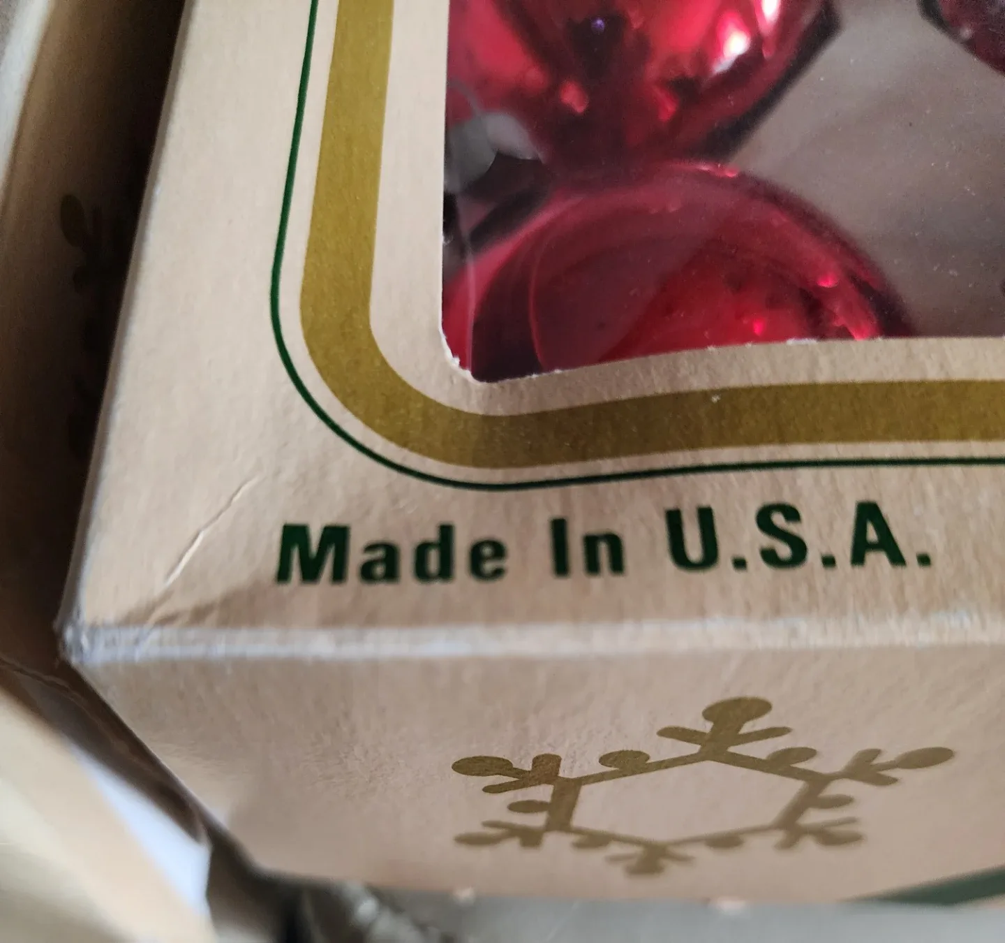 Vintage Pyramid Jumbo Red Christmas Ornaments, 30 Total image indicator(2)