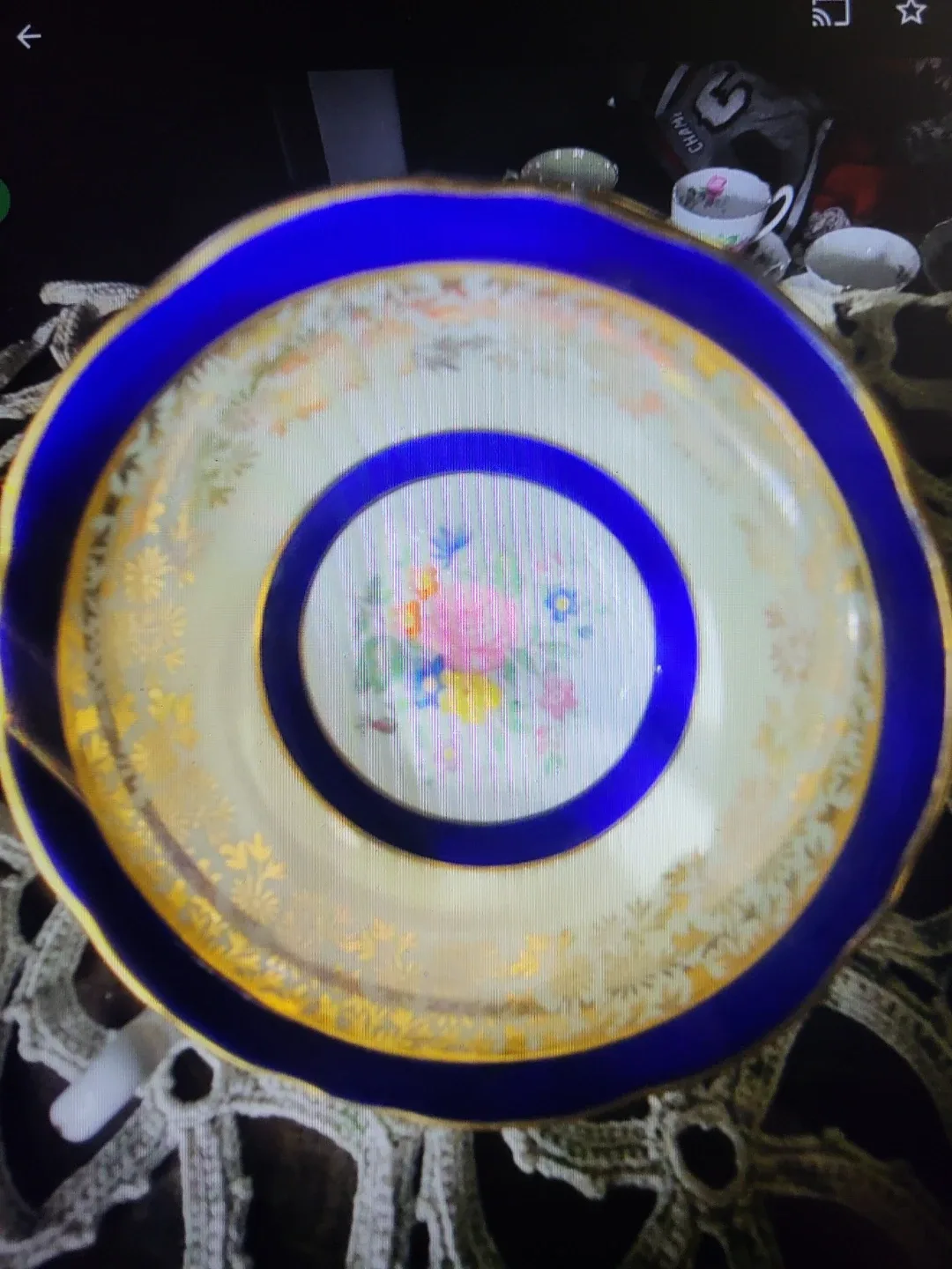 Royal Grafton Blue Tea Cup & Saucer image indicator(2)