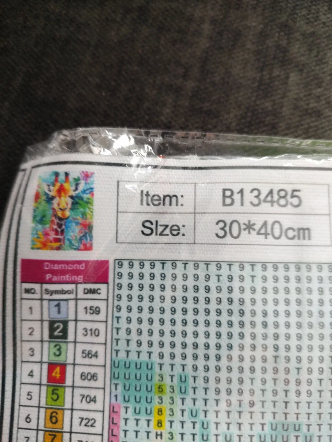 Diamond Painting Kit - Giraffe, 30x40cm image indicator(2)