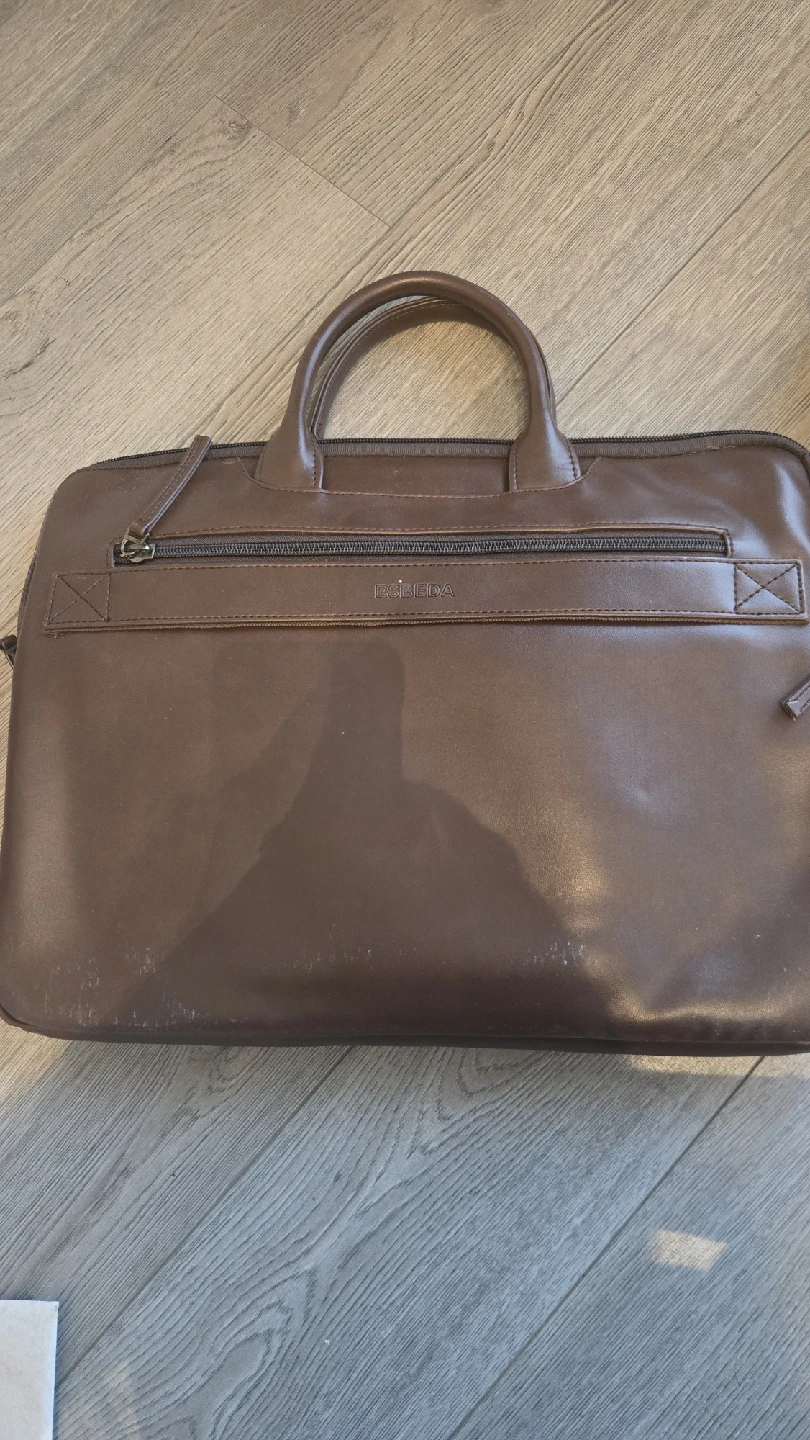 Esbeda Brown Original Leather Laptop Bag - photo 4