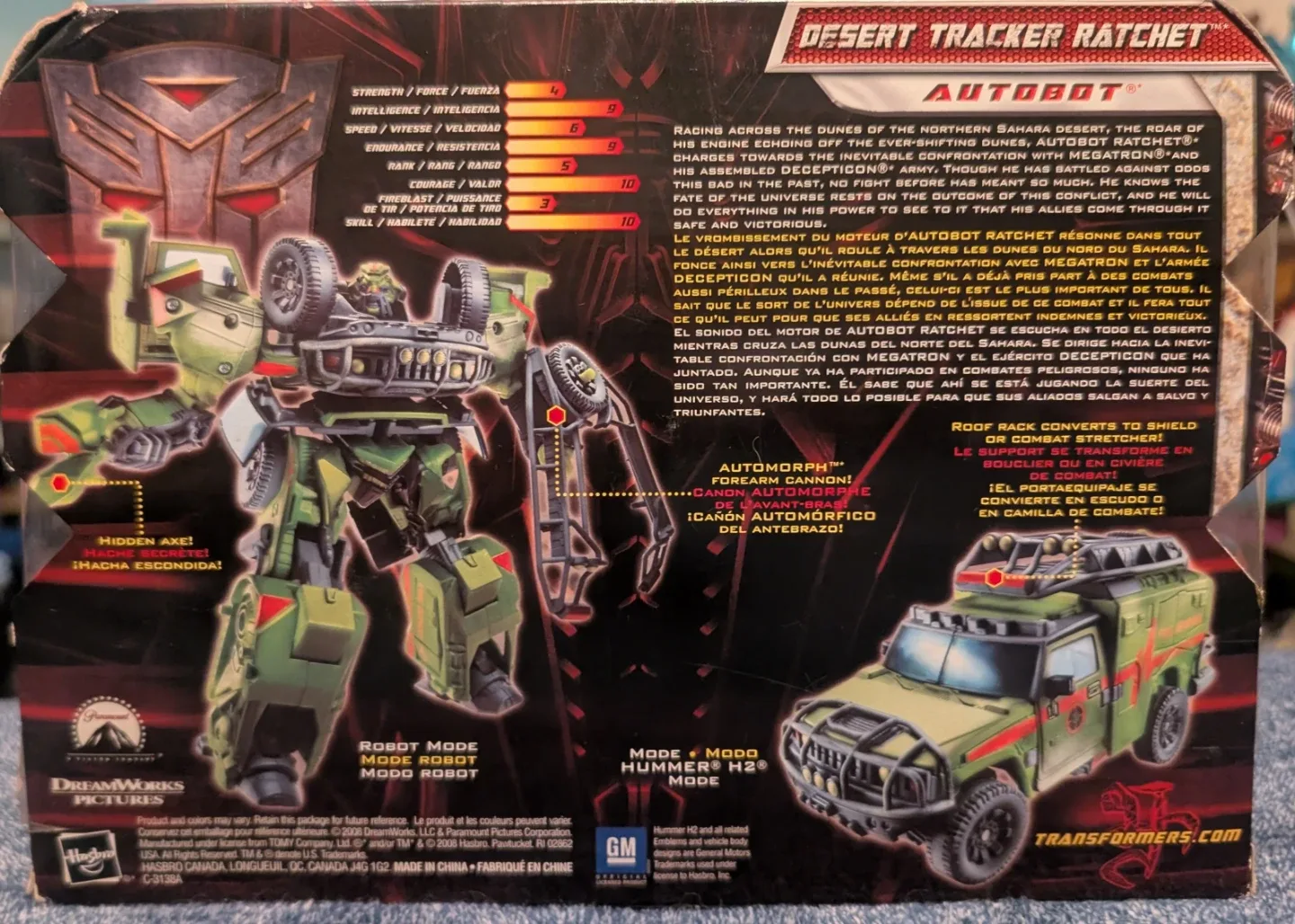 Transformers R.O.T.F. '09: Desert Tracker Ratchet image indicator(2)