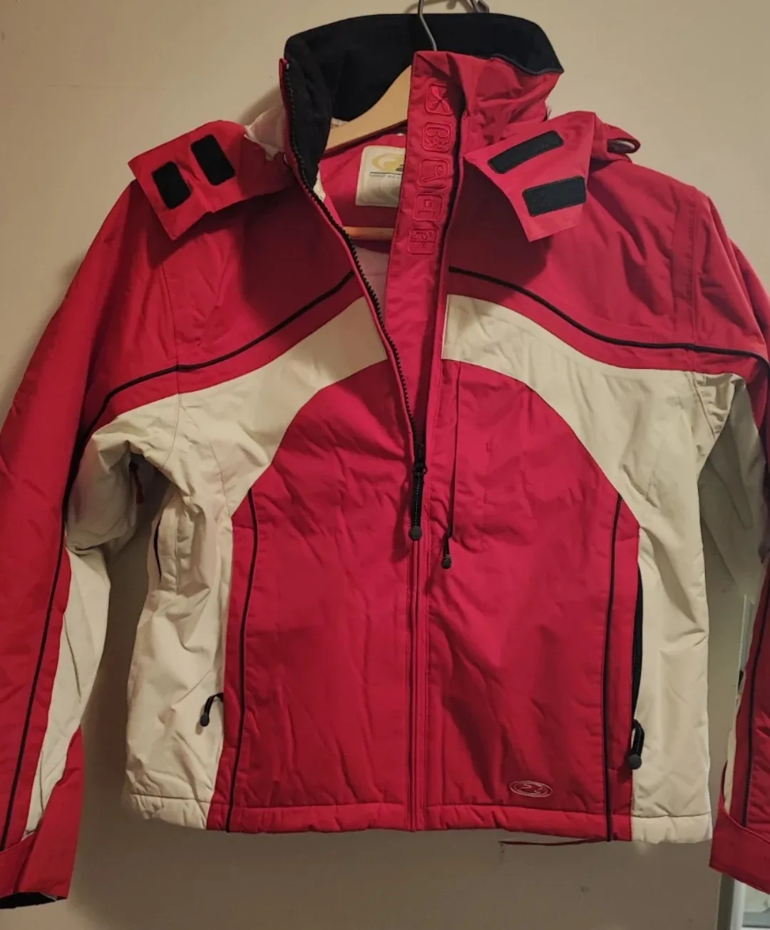 🆕 Ziener Ski Jacket - Red and White suit thumbnail